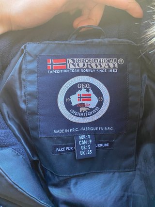 Chaqueta Geographical Norway Negra