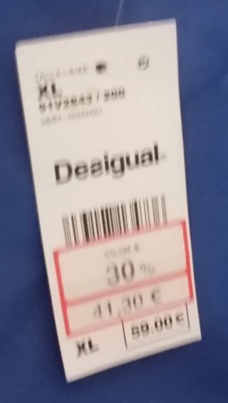 Vestido Desigual Algodón Talla XL Multicolor