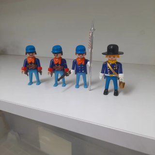 Playmobil Soldados Nordistas Guerra Civil