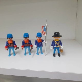 Playmobil Soldados Nordistas Guerra Civil