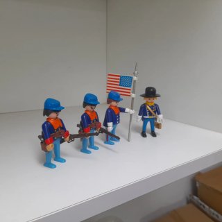 Playmobil Soldados Nordistas Guerra Civil