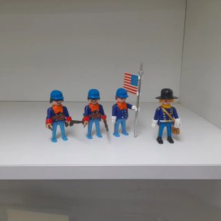 Playmobil Soldados Nordistas Guerra Civil