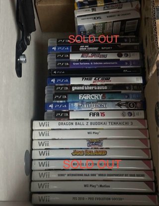Lote Videojuegos PS3, PS4 y Wii