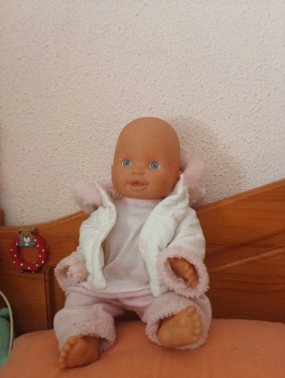 Muñeca bebé con ropa rosa Nenuco original