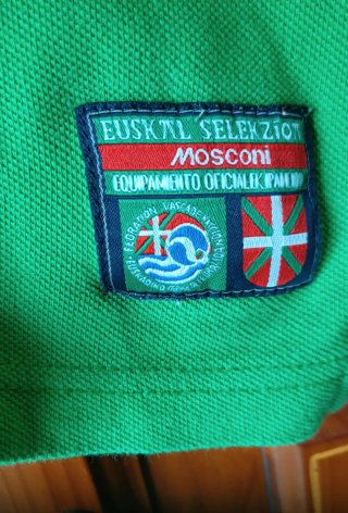 Polo Selección Vasca Waterpolo Mosconi Verde
