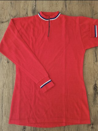 Maillot Ciclismo Vintage Rojo