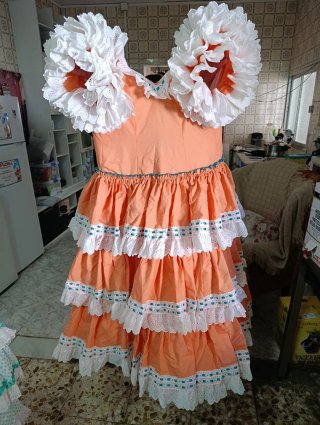 Vestido Flamenca Niña Talla 9 Años