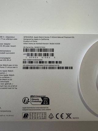 Apple Watch 11 42mm LTE acero