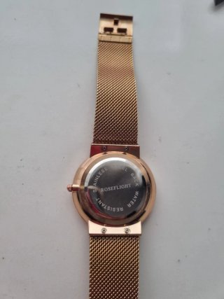Reloj ROSEFLIGHT dorado con correa de malla
