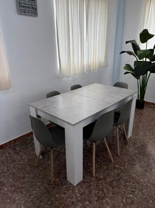 ENVIO GRATIS!! Mesa Comedor Extensible + 6 Sillas