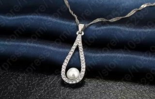 Collar Plata 925 con Perla y Circonitas