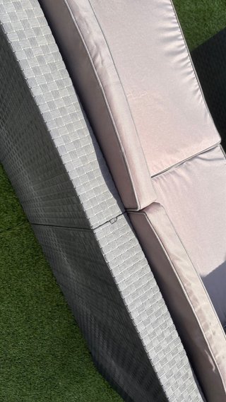 Conjunto Muebles Jardín Terraza Plástico Gris