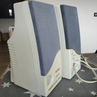 Altavoces PATROL SP-1601 Amplificados Beige/Gris