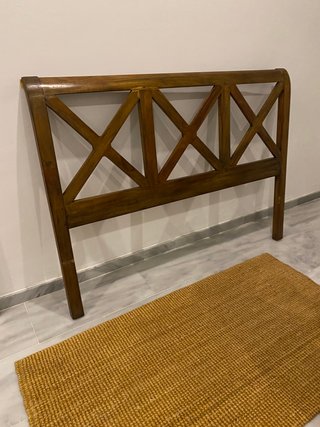 Cabecero de madera maciza estilo rústico