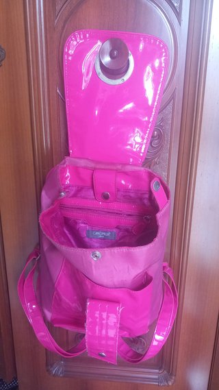Zainetto Camomilla rosa vernice
