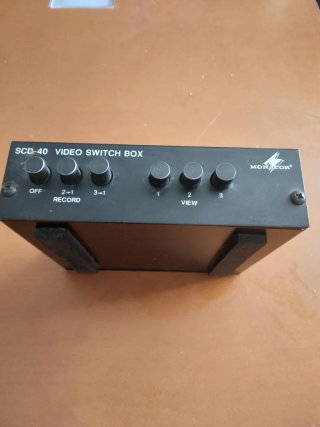 Monacor SCD-40 Conmutador Video Switch Box