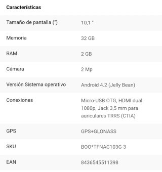 Tablet Fnac 30 10 Plus 3G