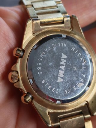 Orologio ANYMA donna oro nero da sistemare