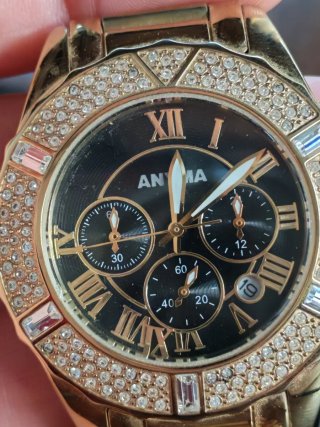 Orologio ANYMA donna oro nero da sistemare