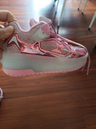Zapatillas Patín Rosas Brillantes con luces