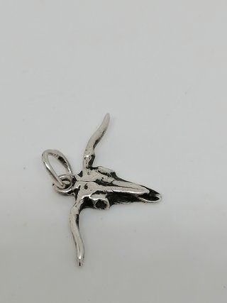 Colgante plata 925 Vaca Longhorn.