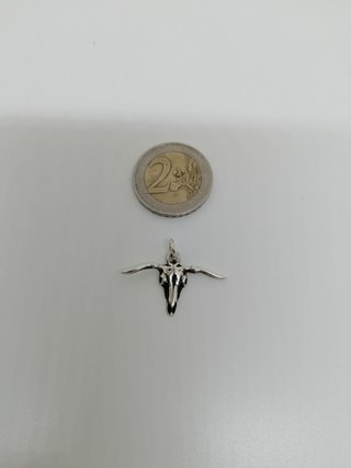 Colgante plata 925 Vaca Longhorn.