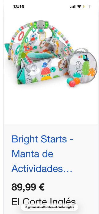 Gimnasio Bebé Alfombra Actividades Bright Starts