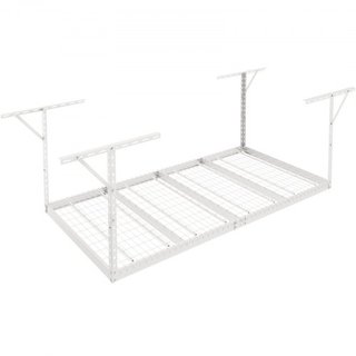 Estante de Almacenamiento para Garaje en Altura, Estantes de Almacenamiento en el Techo de Garaje de 48x96 pulgadas, Estantes de Acero Laminado en Frío Ajustables y de Alta Resistencia para Almace...