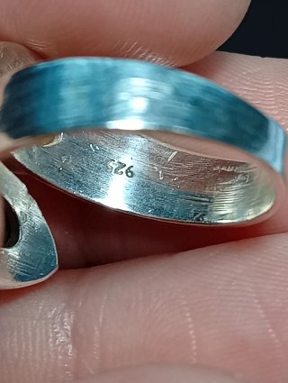 Anillo Plata Ley Ojo Tigre Ajustable