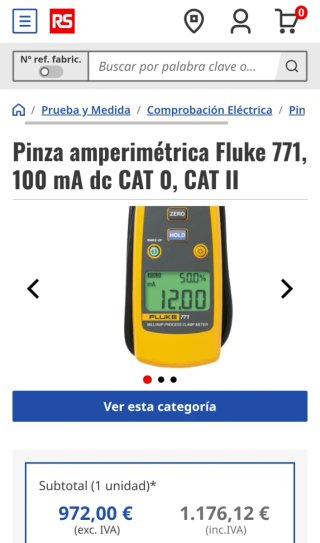 Pinza Fluke 771 Miliamperímetro