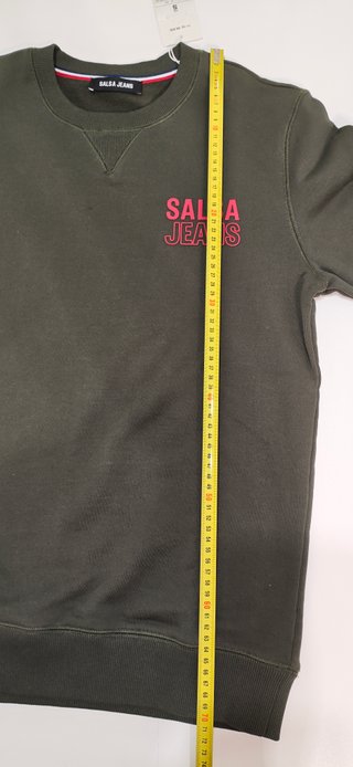 Sudadera Salsa Jeans verde oliva Talla S. Nueva
