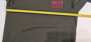 Sudadera Salsa Jeans verde oliva Talla S. Nueva