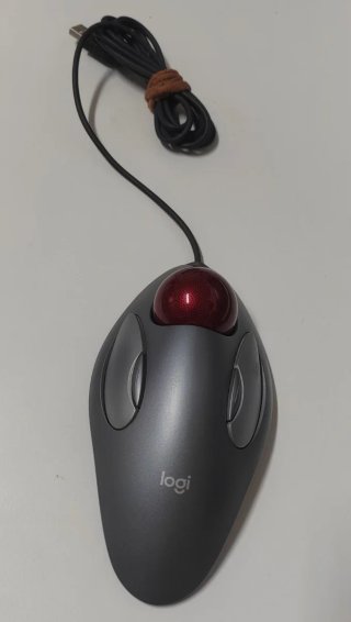 Ratón Trackball Logitech Gris/Rojo