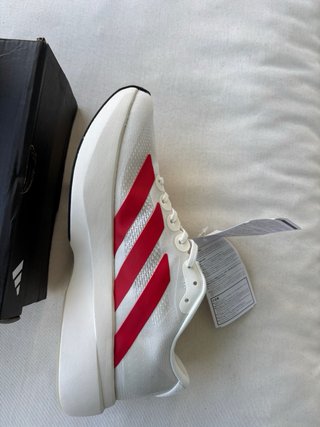 Adidas Zapatillas Blancas y Rojas