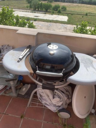 Parrilla Weber xl con mesas