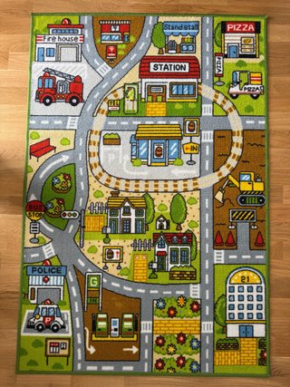 Alfombra infantil de carretera