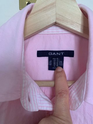 Camisa GANT rosa manga corta