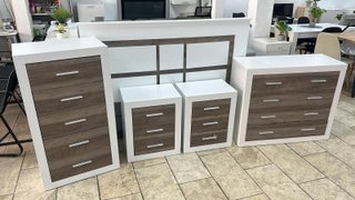 Conjunto Dormitorio Kiara Pino Gris