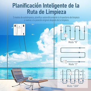 Robot Limpiacristales Automático con Spray