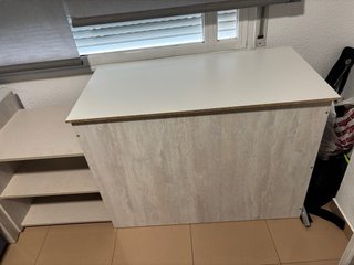 Mueble combinado zapatero y estanterías