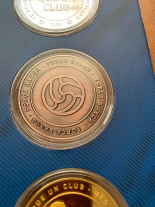 Colección 5 Monedas FC Barcelona