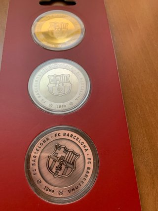 Colección 5 Monedas FC Barcelona
