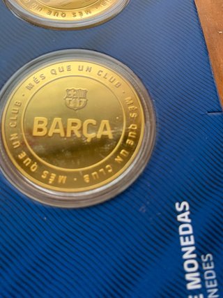 Colección 5 Monedas FC Barcelona