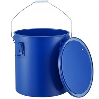 Cubo de Grasa para Freír, Caddy de Desecho de Aceite de 22.7L, Cubo de Aceite para Freír de Acero Carbono con Recubrimiento a Prueba de Óxido, Contenedor de Transporte de Aceite con Tapa, Clips de...