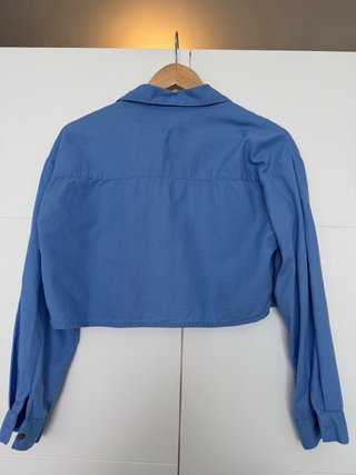 Camisa azul Brownie cropped