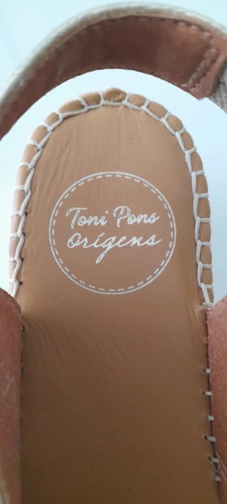Alpargatas Toni Pons Origens Talla 36 Doradas