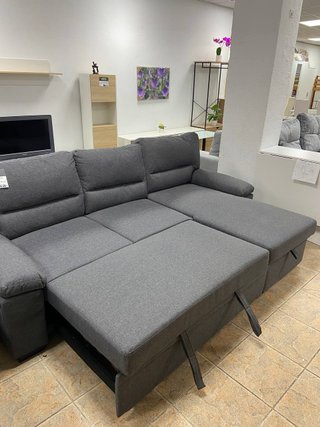 Rebajado sofá chaise longue cama con arcón