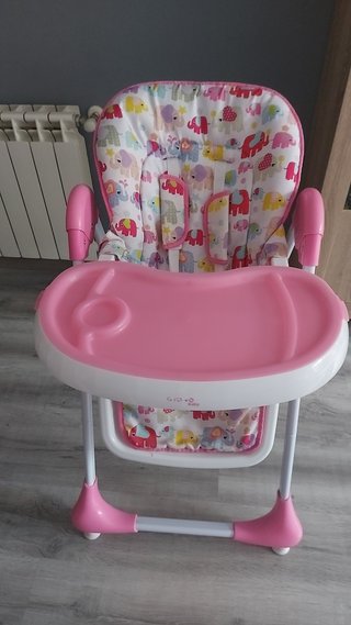 Trona de bebé evolutiva con estampado de elefantes
