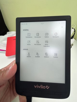 Ereader Vivlio Touch Lux 5 + Funda Roja