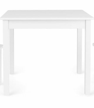 Silla moderna blanca y madera